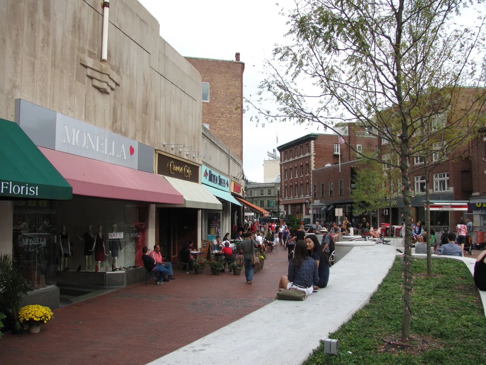 Harvard Square in Cambridge, Massachusetts